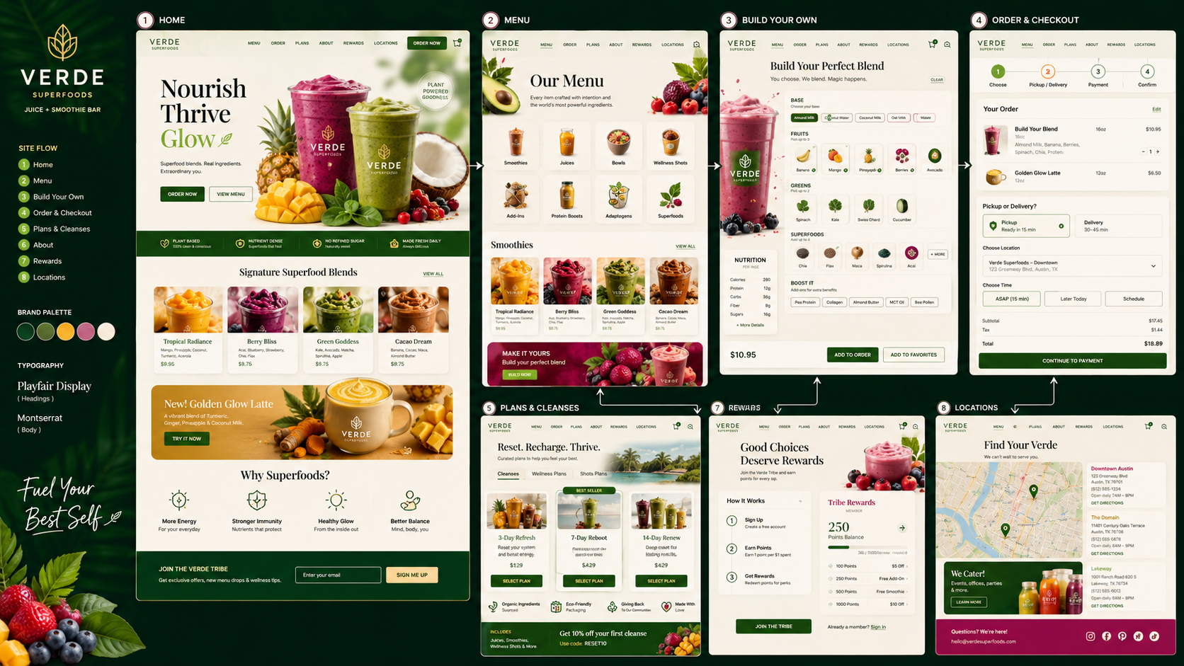 Dark editorial retail website concept exploration.